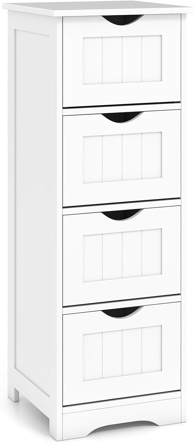 Freestanding Bathroom Storage Cabinet with Drawers – Space-Saving & Stylish Organizer