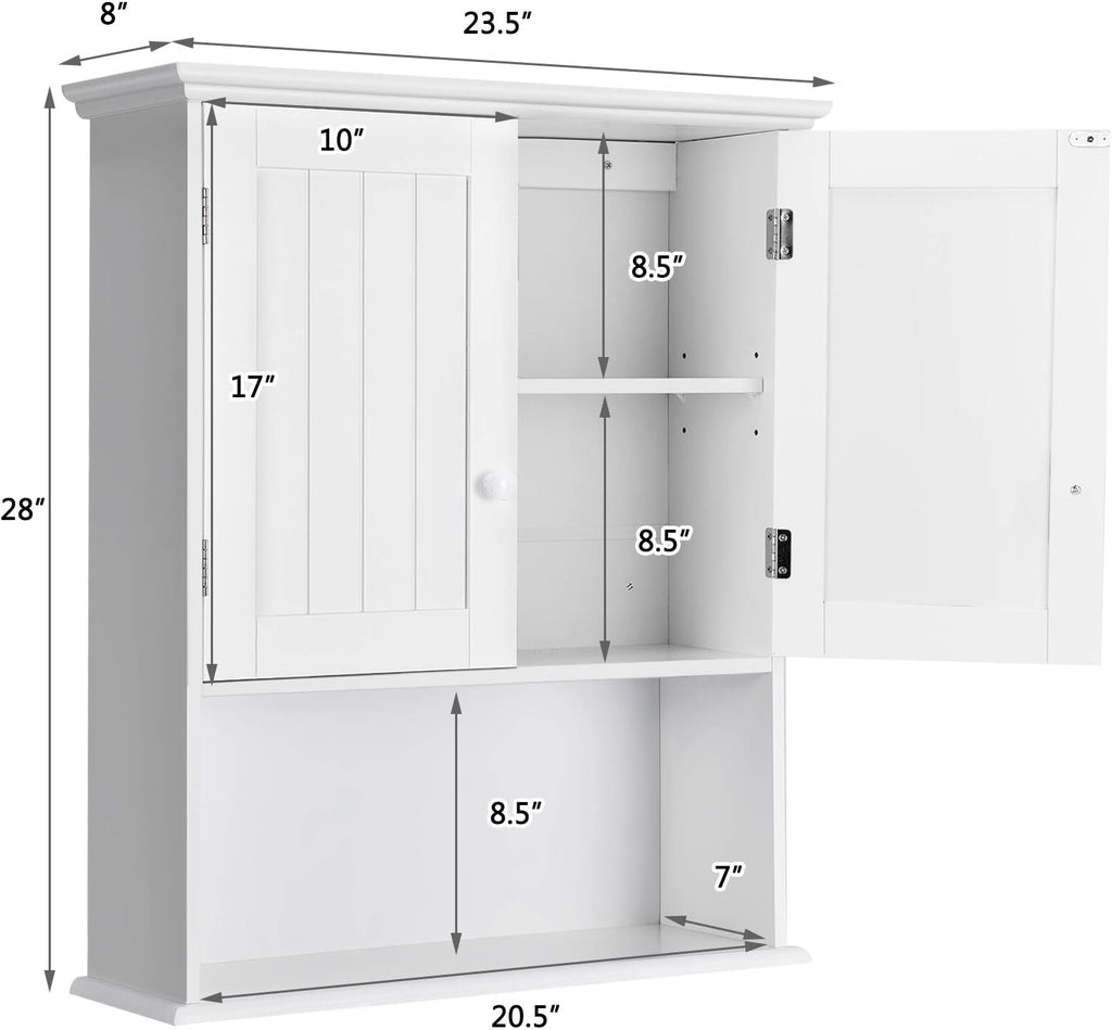 Wall-Mounted Storage Cabinet – Space-Saving, Adjustable & Stylish