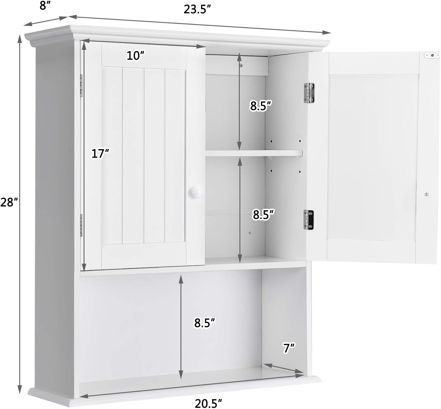 Wall-Mounted Storage Cabinet – Space-Saving, Adjustable & Stylish