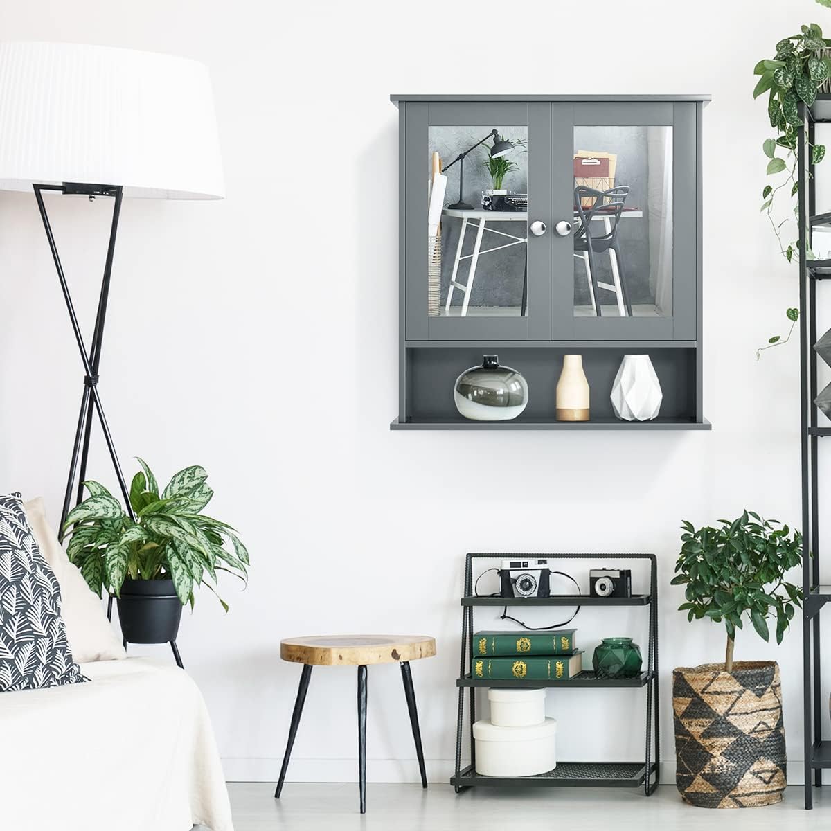 Wall-Mounted Bathroom Cabinet with Mirror – Stylish Storage Solution for Small Spaces
