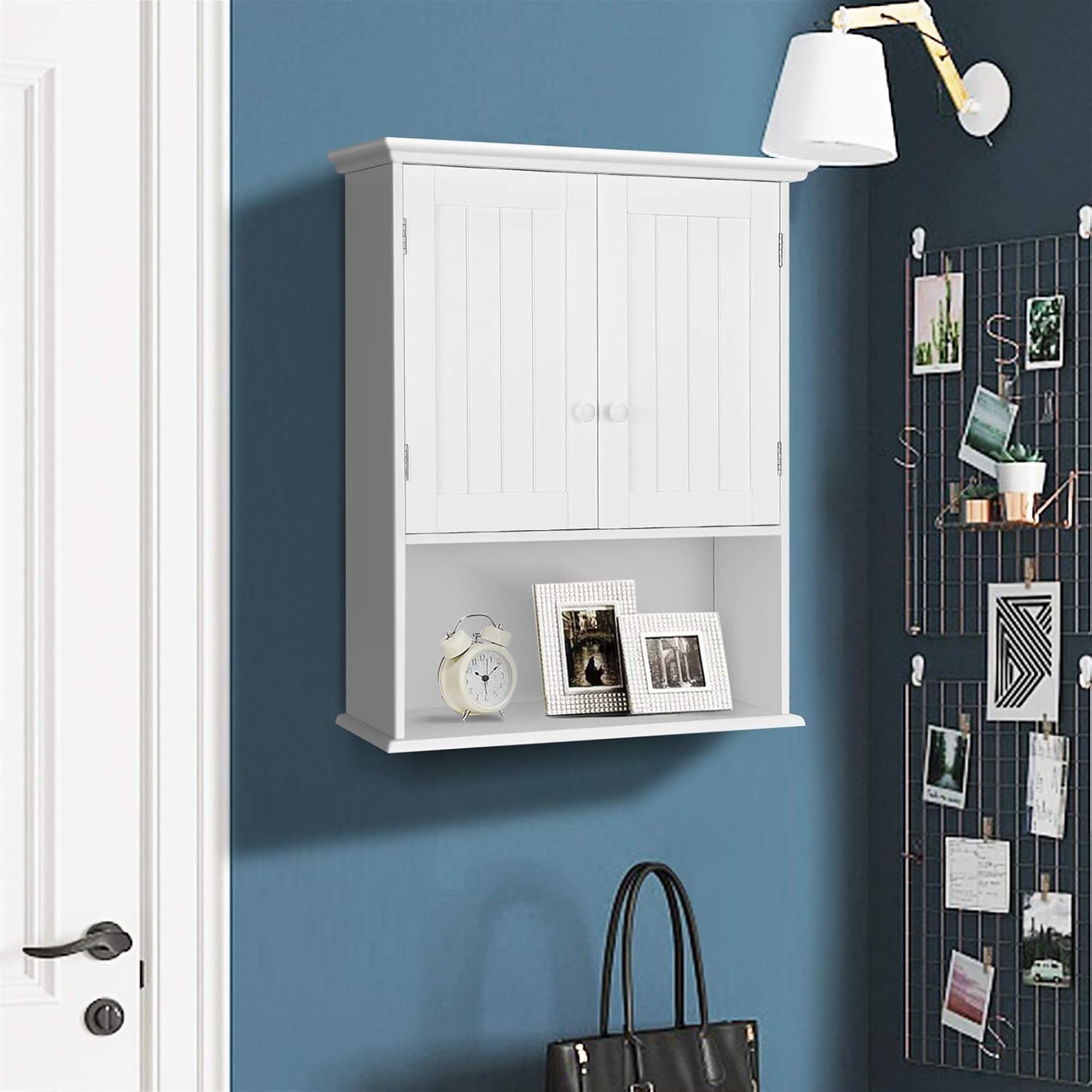 Wall-Mounted Storage Cabinet – Space-Saving, Adjustable & Stylish