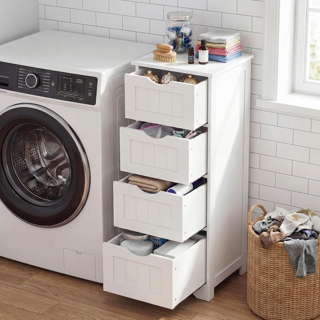 Freestanding Bathroom Storage Cabinet with Drawers – Space-Saving & Stylish Organizer
