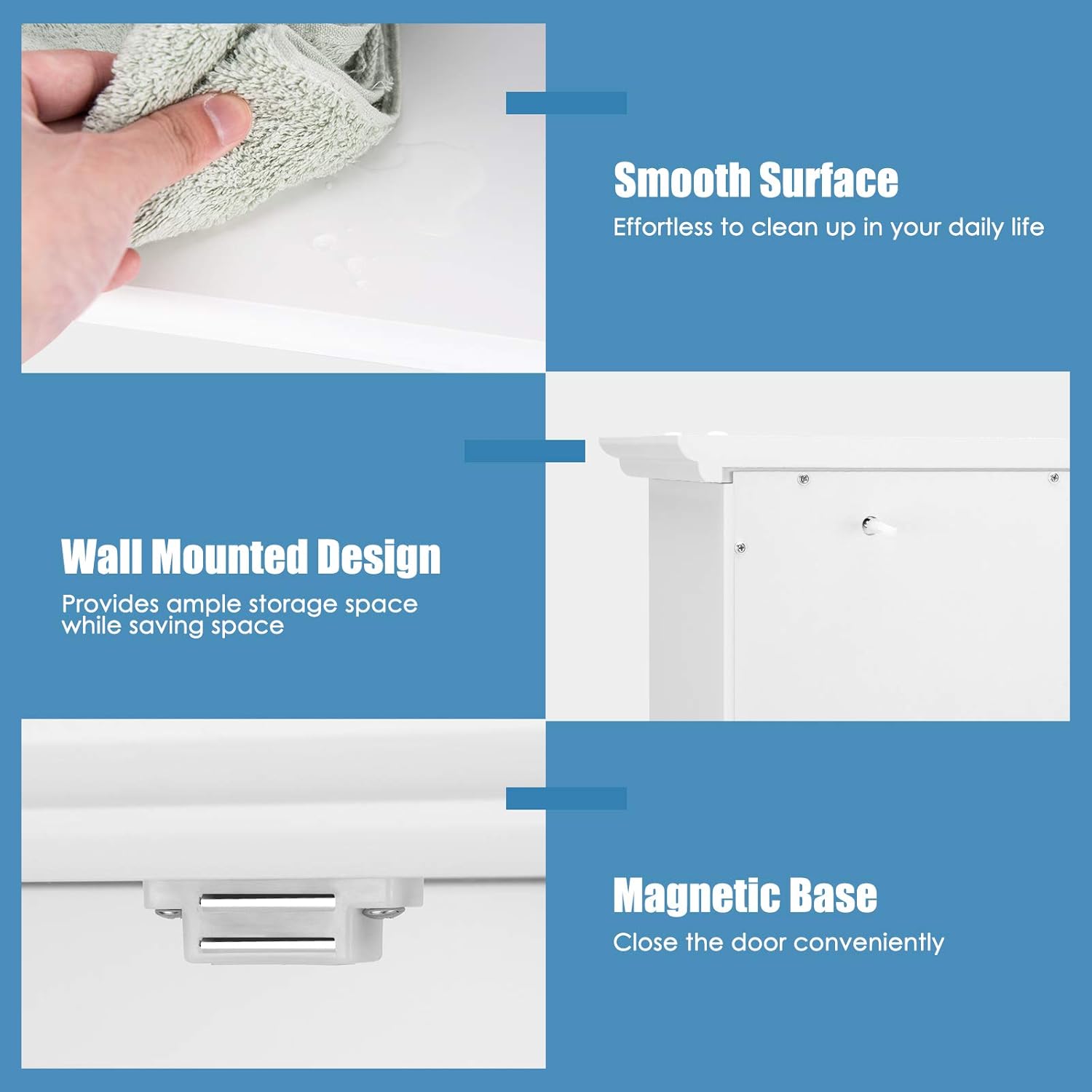 Wall-Mounted Storage Cabinet – Space-Saving, Adjustable & Stylish