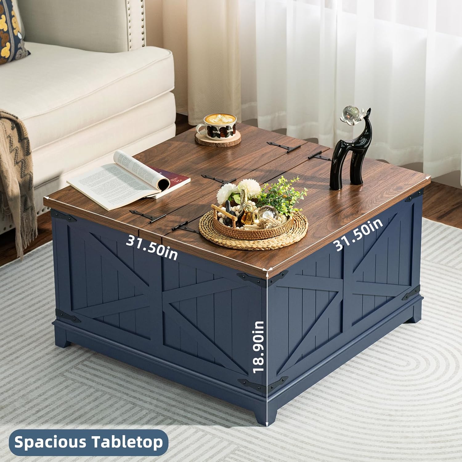 Farmhouse Style Nightstand with Drawer – Rustic & Functional Bedroom Storage